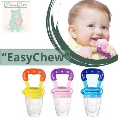 "EasyChew™" - Tétine pour aliments facile à mâcher pour bébé !